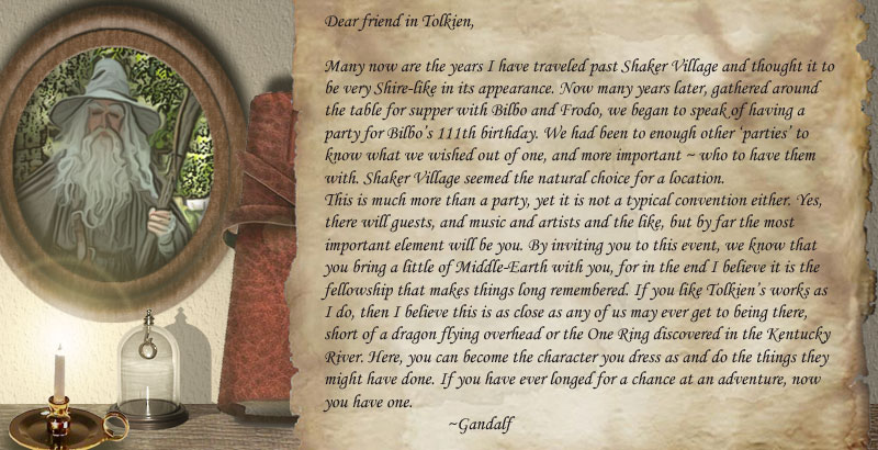 A note from Gandalf